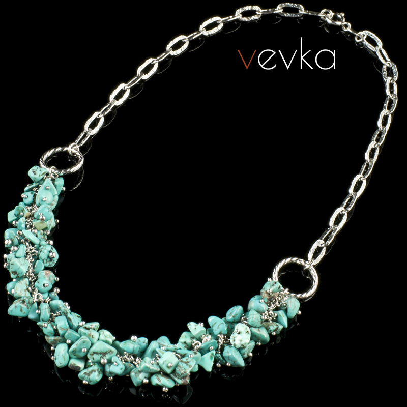 Turquoise Necklace 'Tomorrow We'll Be Happy'