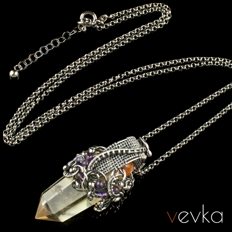 Citrine Pendant 'Three Wishes' - Image 3