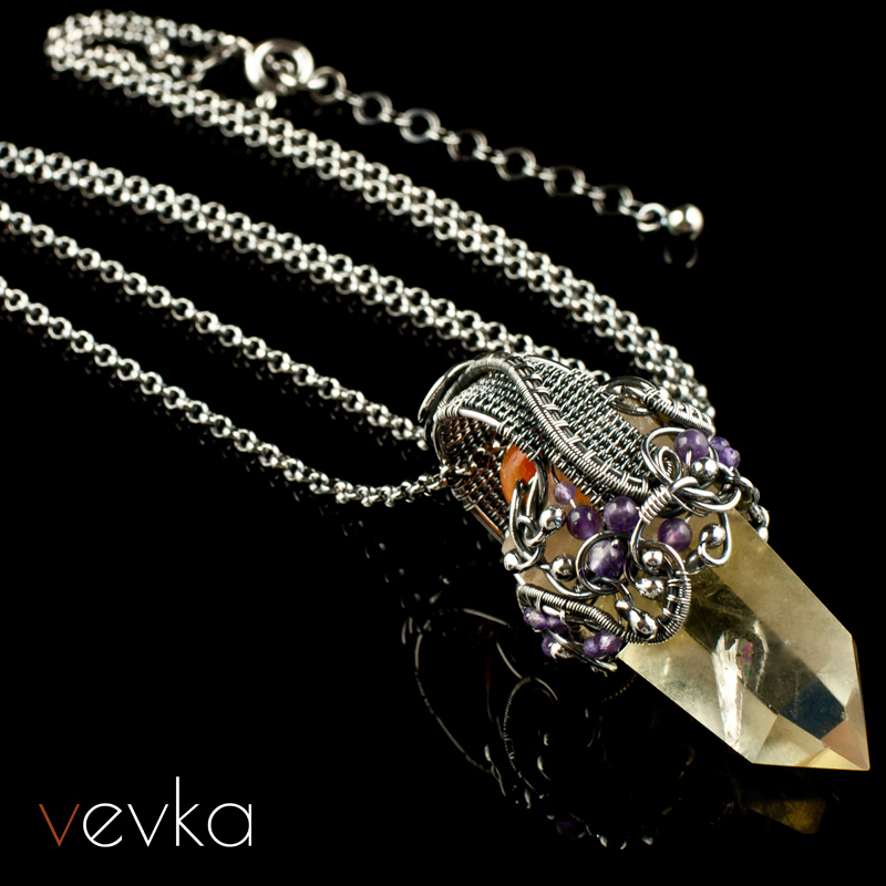 Citrine Pendant 'Three Wishes' - Image 2