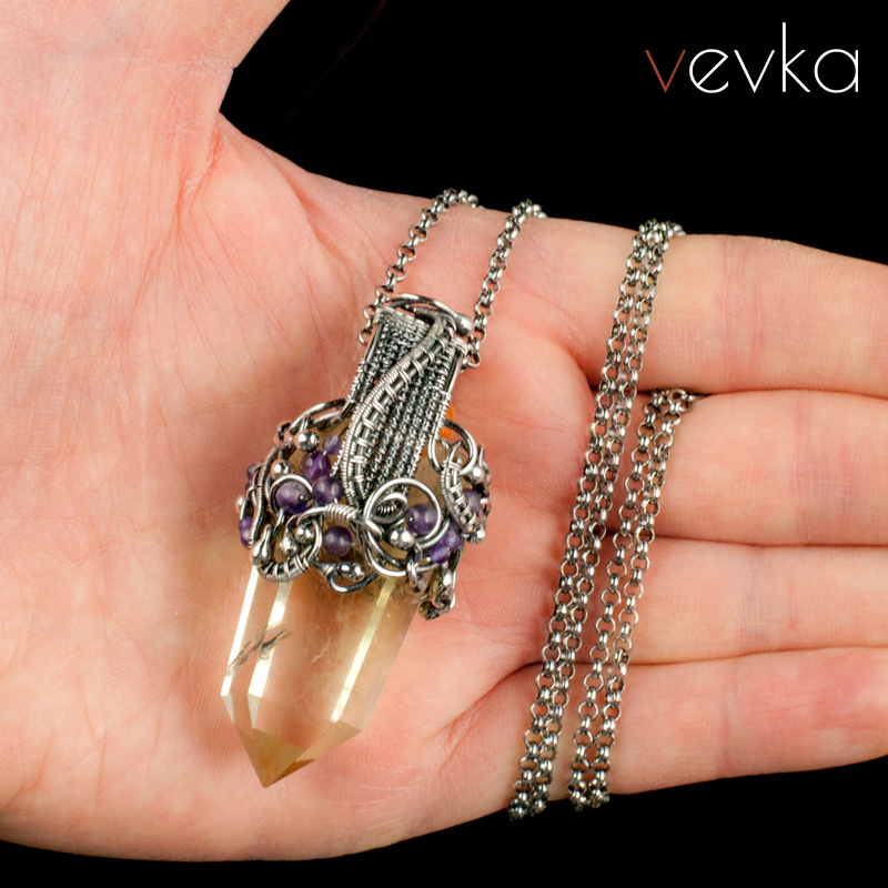 Citrine Pendant 'Three Wishes' - Image 5