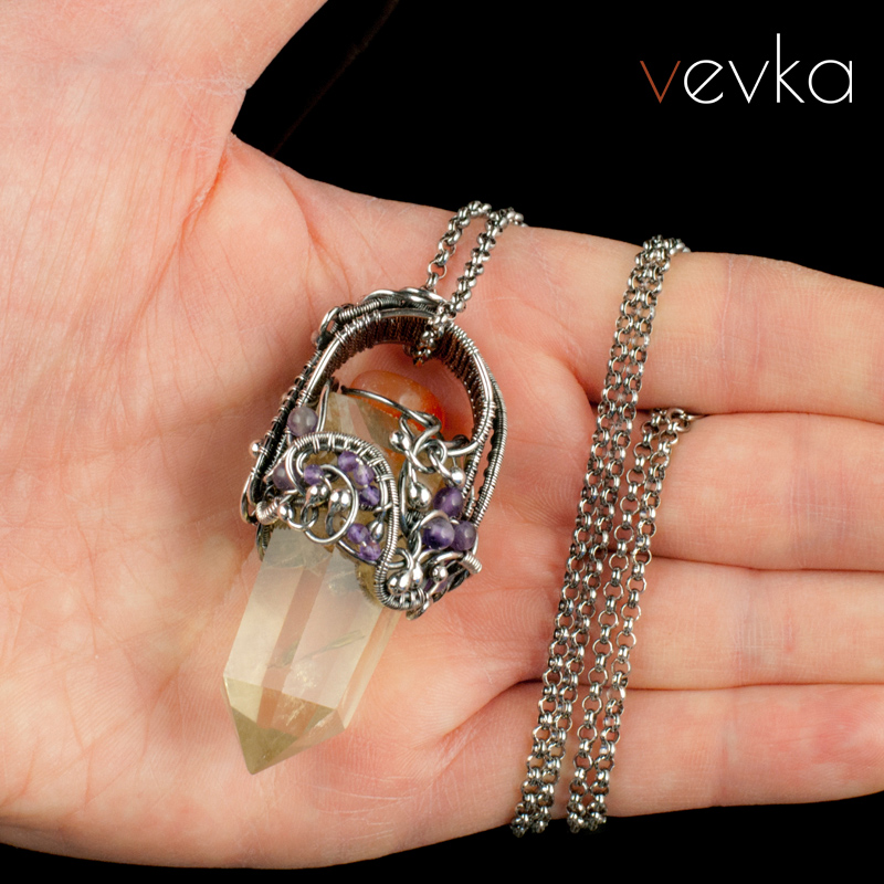 Citrine Pendant 'Three Wishes' - Image 7