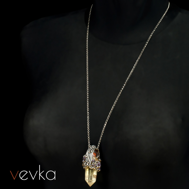 Citrine Pendant 'Three Wishes' - Image 9