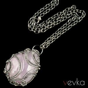 Kunzite Pendant 'Color Out of Space'
