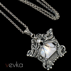 Moonstone Pendant 'The Last Samurai'
