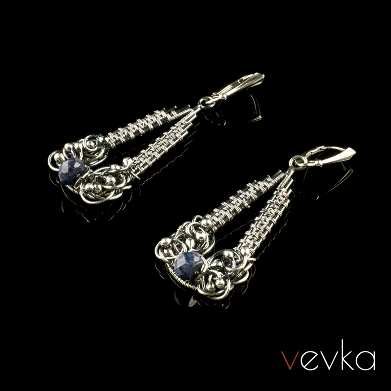 Sapphire Earrings 'Oriental Love' - Image 2
