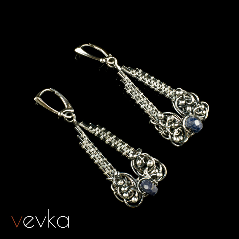 Sapphire Earrings 'Oriental Love'