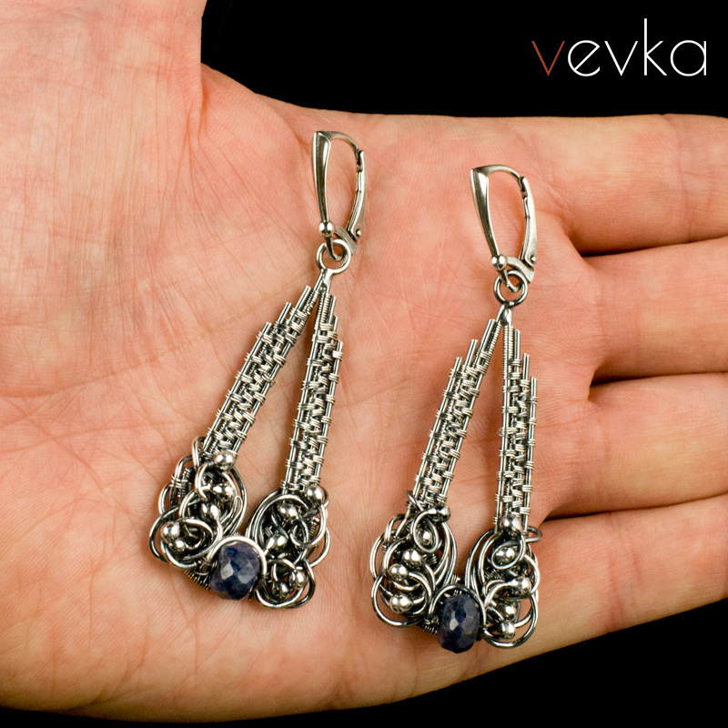 Sapphire Earrings 'Oriental Love' - Image 5