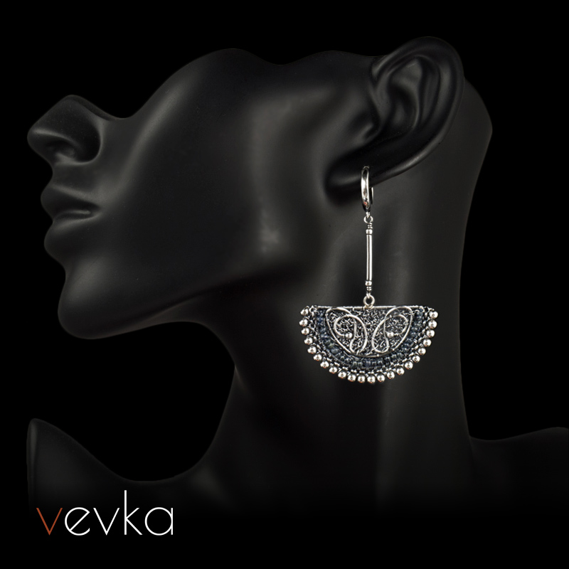 Sapphire Earrings 'Caravaggio' - Image 2
