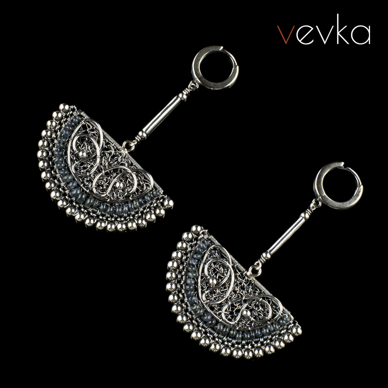 Sapphire Earrings 'Caravaggio'