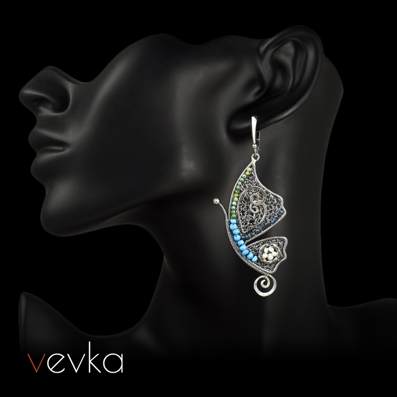 Turquoise Earrings 'Alice' - Image 5