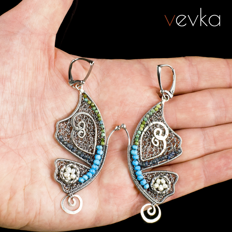 Turquoise Earrings 'Alice' - Image 4