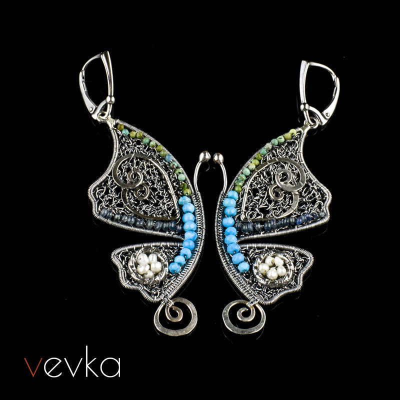 Turquoise Earrings 'Alice' - Image 3