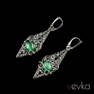 Malachite Earrings 'Tiny Perfect Things'