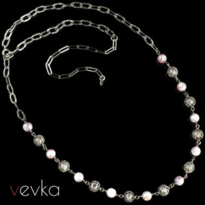 Kunzite and Pearl Necklace 'A Royal Affair'II