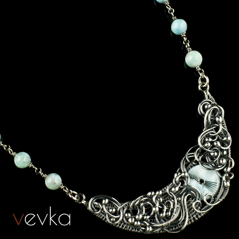 Larimar Necklace 'Paradise Hills'