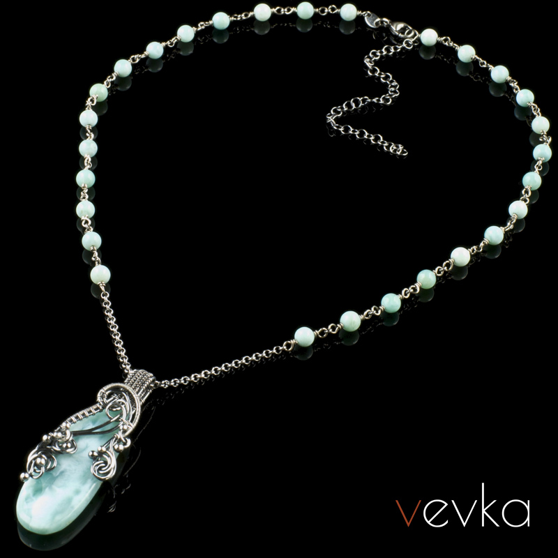 Larimar Necklace 'Hills of Dreams' - Image 2