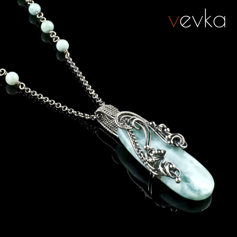 Larimar Necklace 'Hills of Dreams' - Image 3