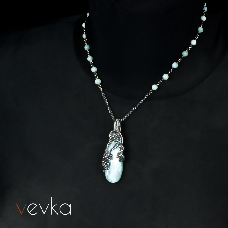 Larimar Necklace 'Hills of Dreams' - Image 6