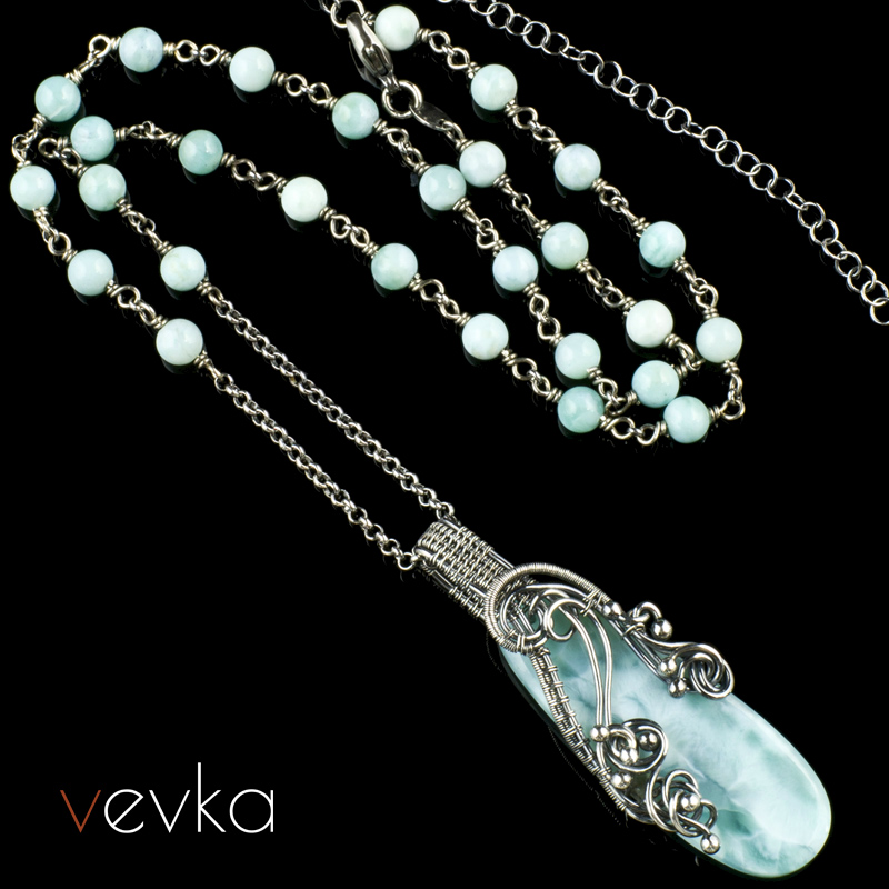 Larimar Necklace 'Hills of Dreams'