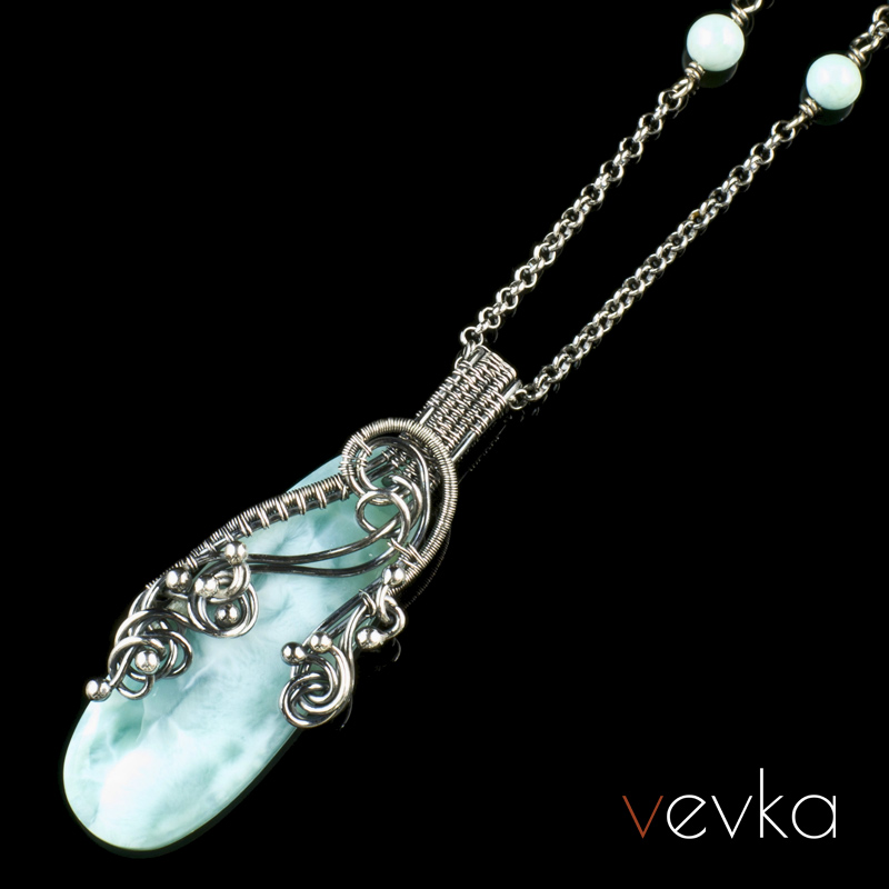 Larimar Necklace 'Hills of Dreams' - Image 4