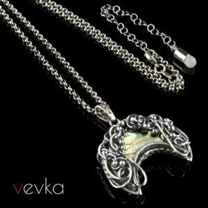 Labradorite Lunula 'Flame of Power'