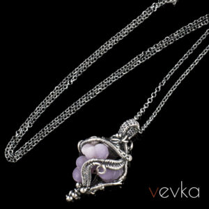 Grape Agate Pendant 'Besides'