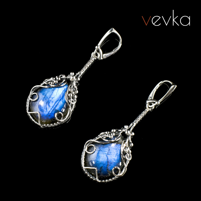 Labradorite Earrings 'House by the Lake"