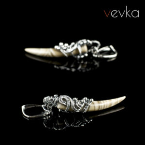 Striped Flint Earrings 'Poker Bluff'