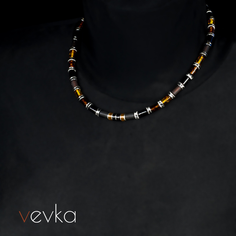 Men's Amber Necklace 'The Titans' - Image 4
