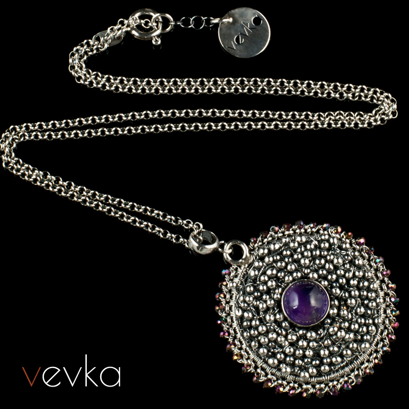 Amethyst Pendant 'Jupiter's Moon' - Image 3