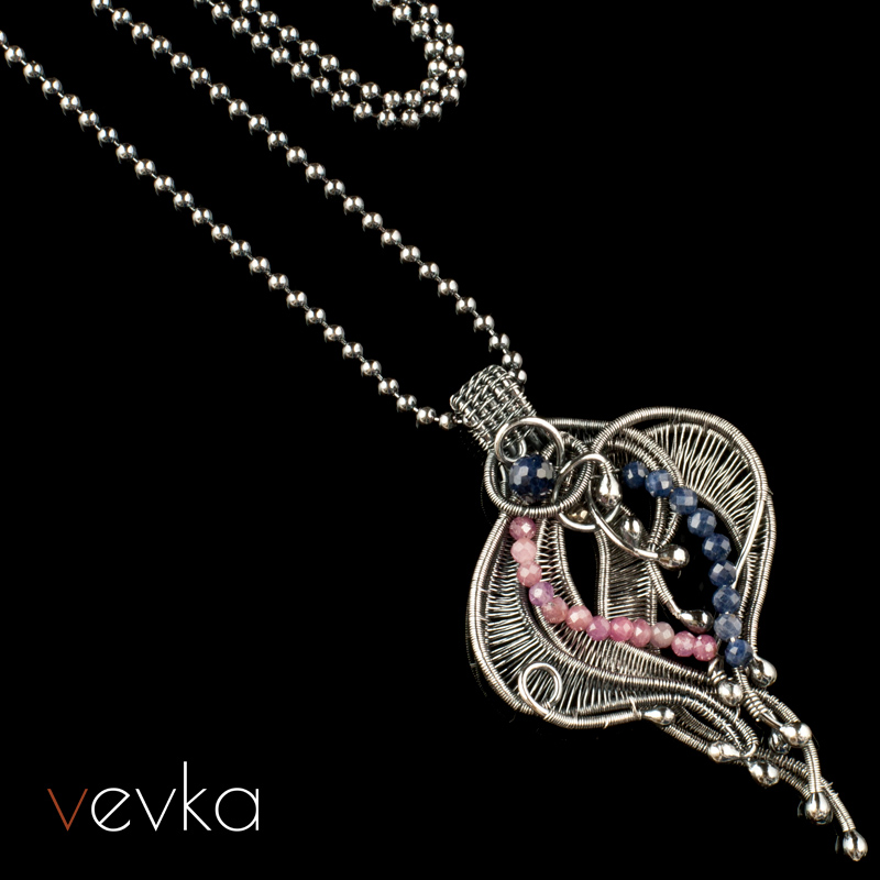 Ruby and Sapphire Pendant 'Sweet Life' - Image 2