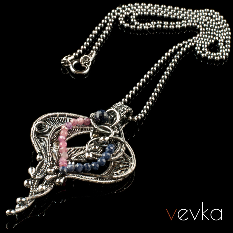 Ruby and Sapphire Pendant 'Sweet Life' - Image 3
