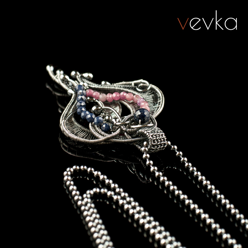 Ruby and Sapphire Pendant 'Sweet Life' - Image 4