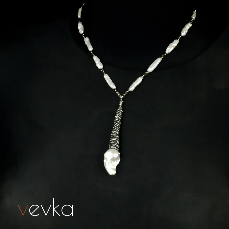 Pearl Necklace 'White Princess' - Image 8