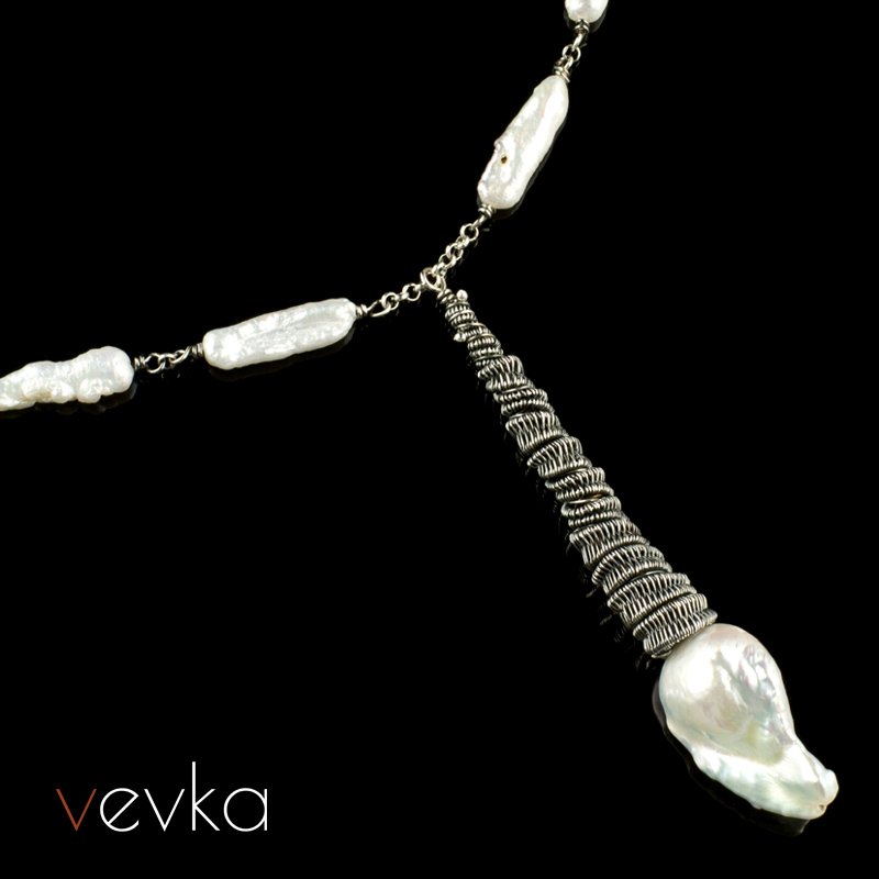Pearl Necklace 'White Princess' - Image 3