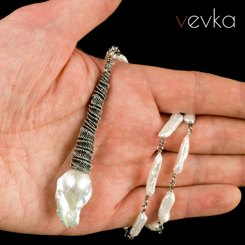 Pearl Necklace 'White Princess' - Image 7