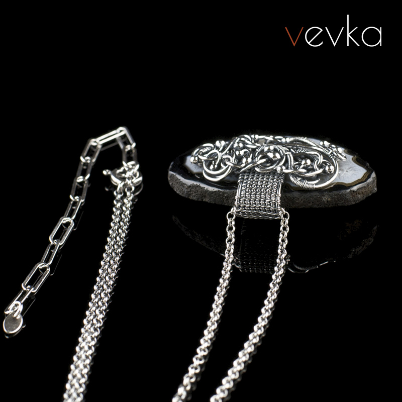 Druzy Agate Pendant 'Dark Carnival' - Image 3