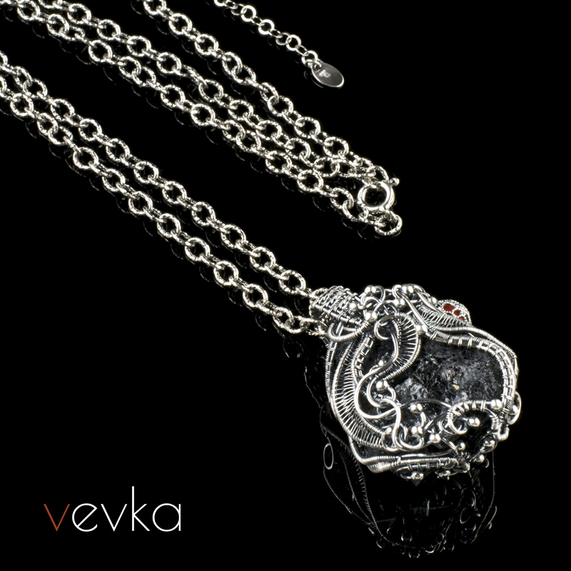 Black Tourmaline Pendant 'Spaceman' - Image 4