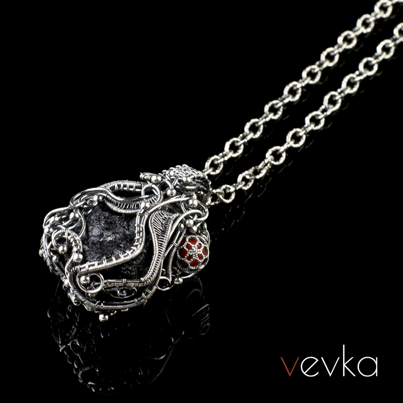 Black Tourmaline Pendant 'Spaceman' - Image 5