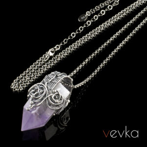 Amethyst Pendant 'Magnetic Fields'